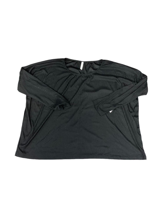 Top Long Sleeve Basic By Mts In Black, Size: L