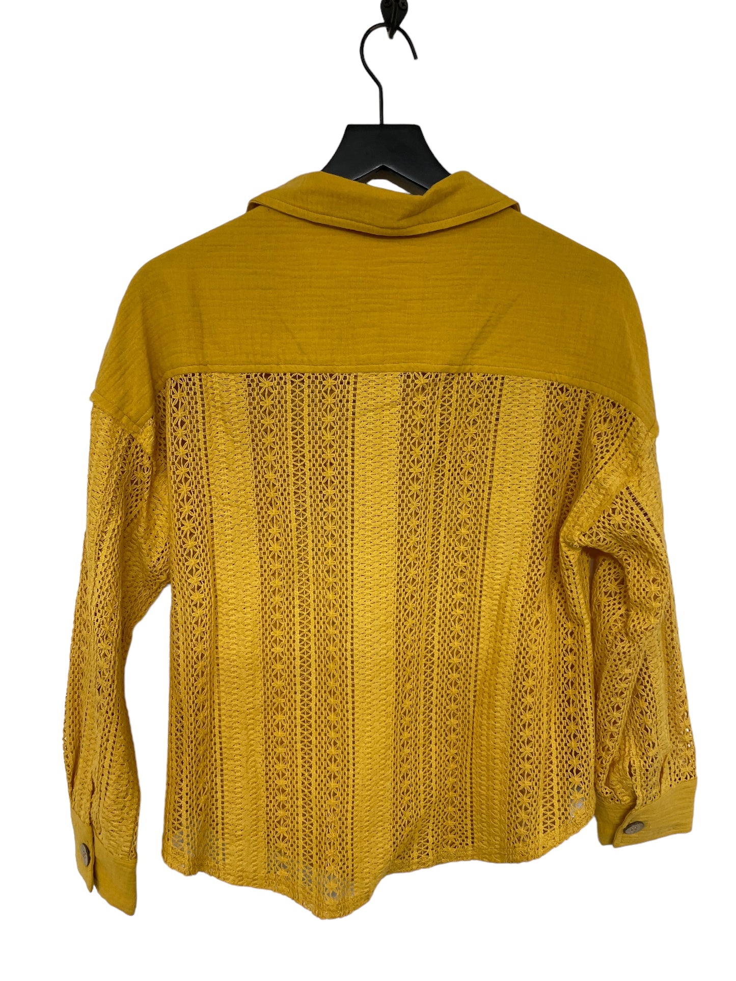 Yellow Blouse Long Sleeve Cmc, Size S