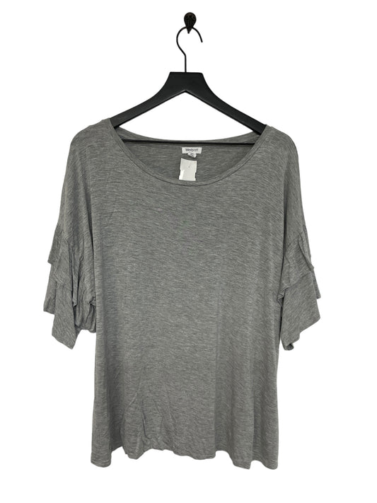 Grey Top Short Sleeve Basic Westport, Size 2x