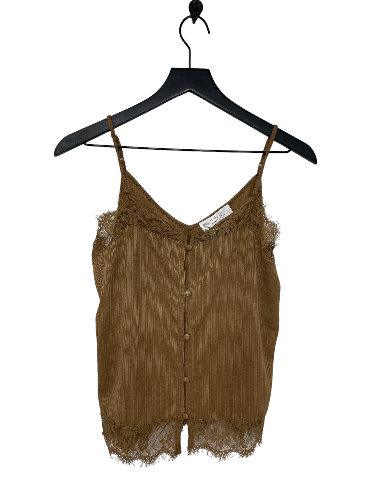 Brown Top Sleeveless Leela & Lavender, Size S