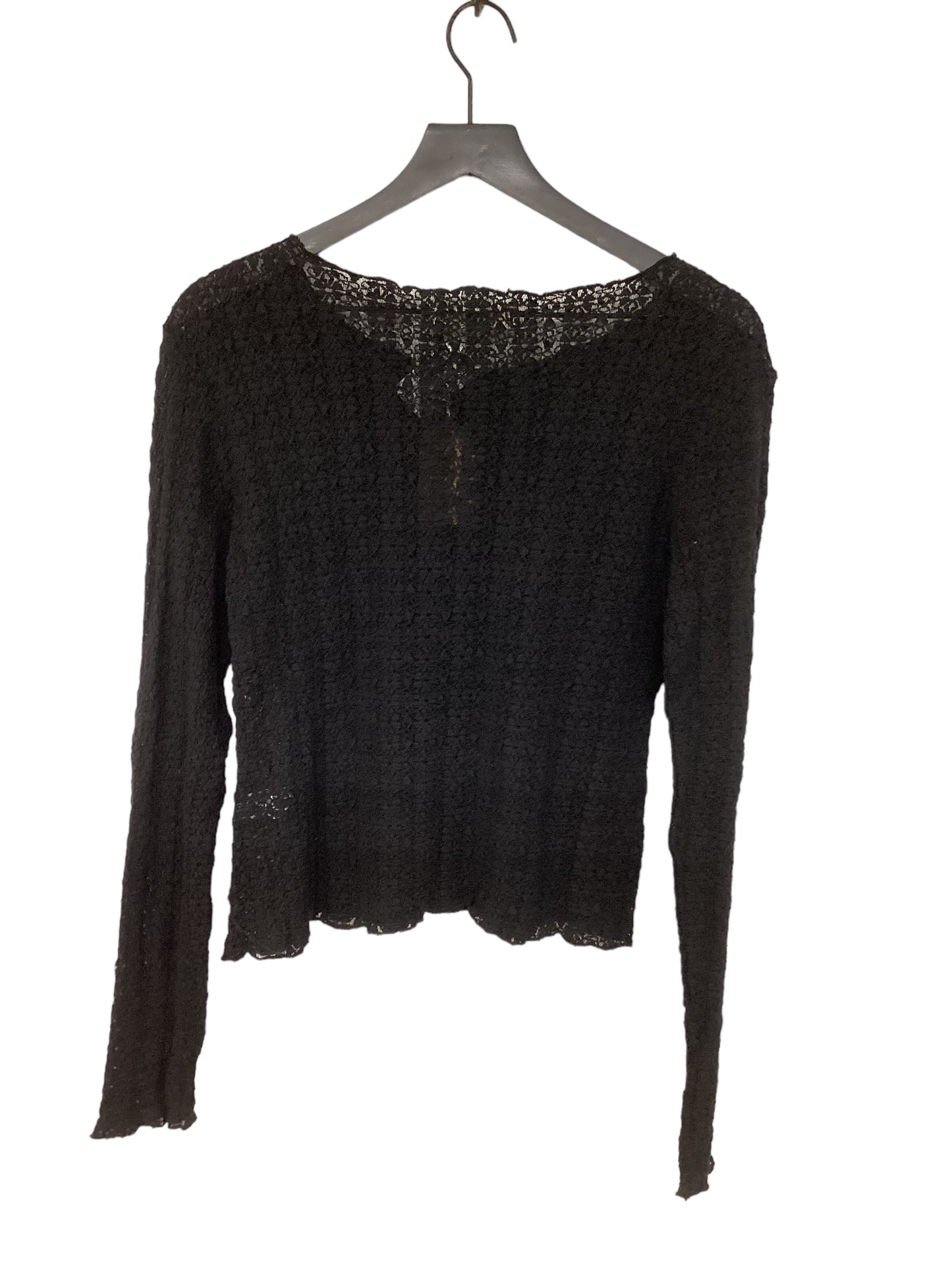 Black Top Long Sleeve Natural Life, Size L