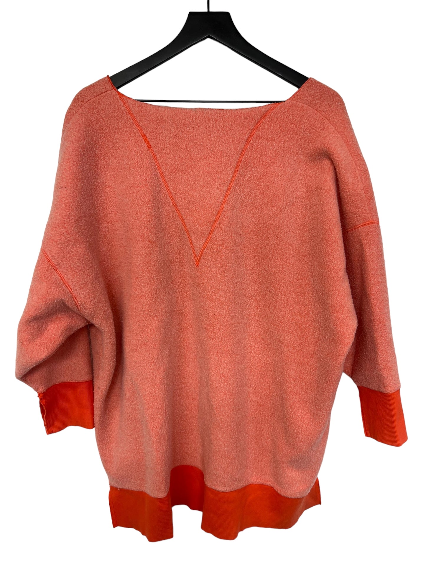 Orange Sweatshirt Crewneck Free People, Size M