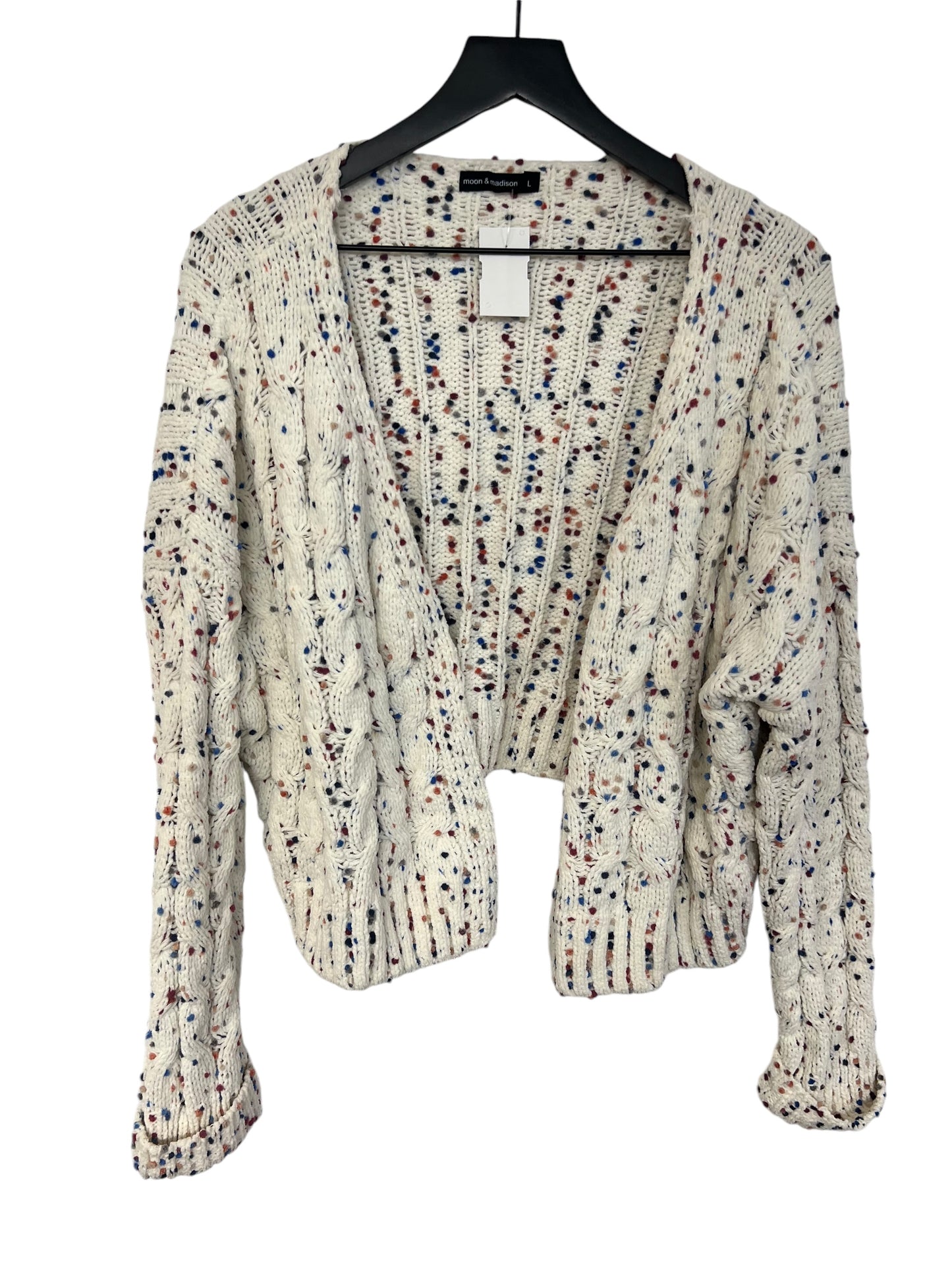 Sweater Cardigan By Clothes Mentor In Multi-colored, Size: L