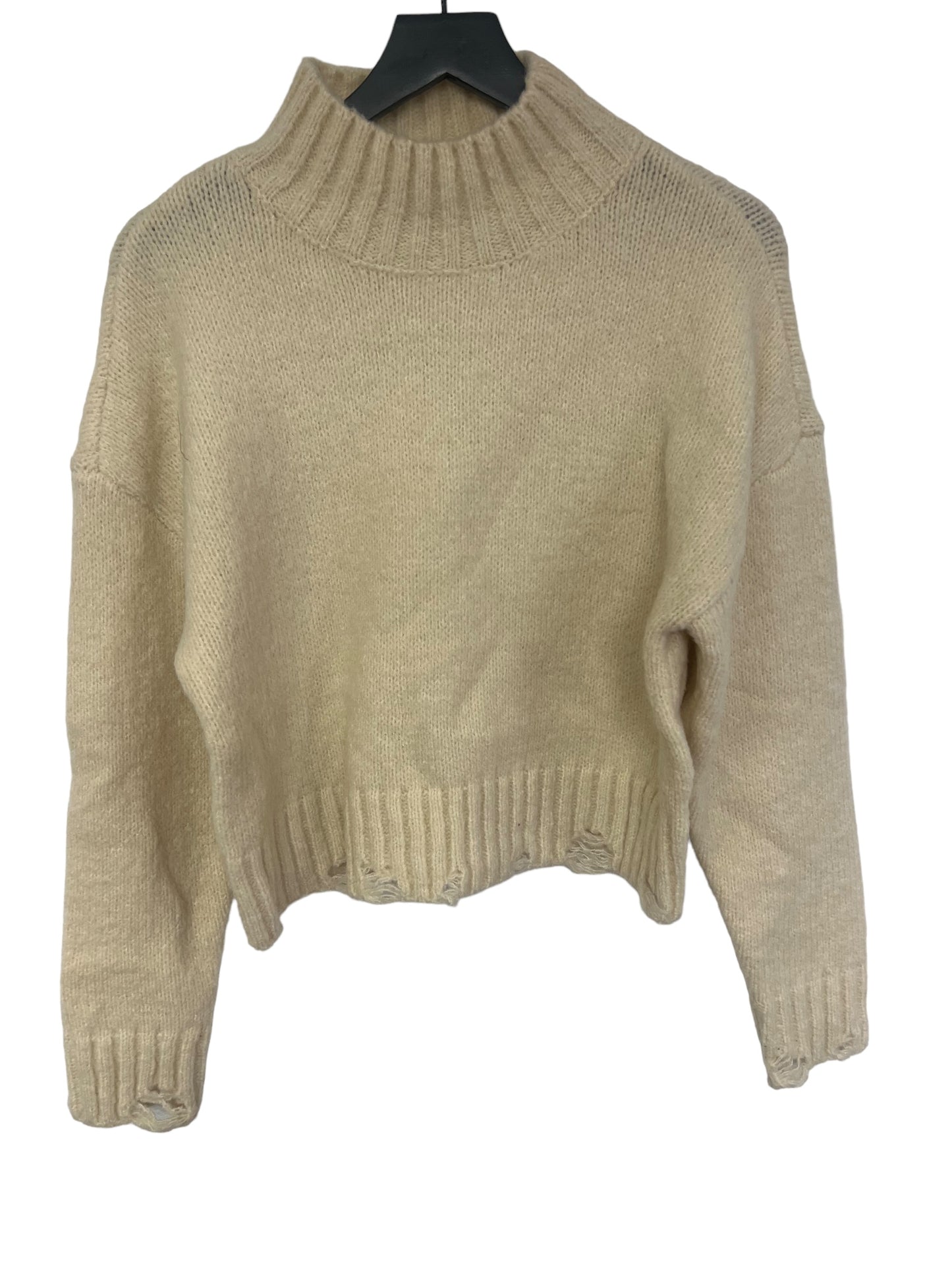 Sweater By Clothes Mentor In Cream, Size: S