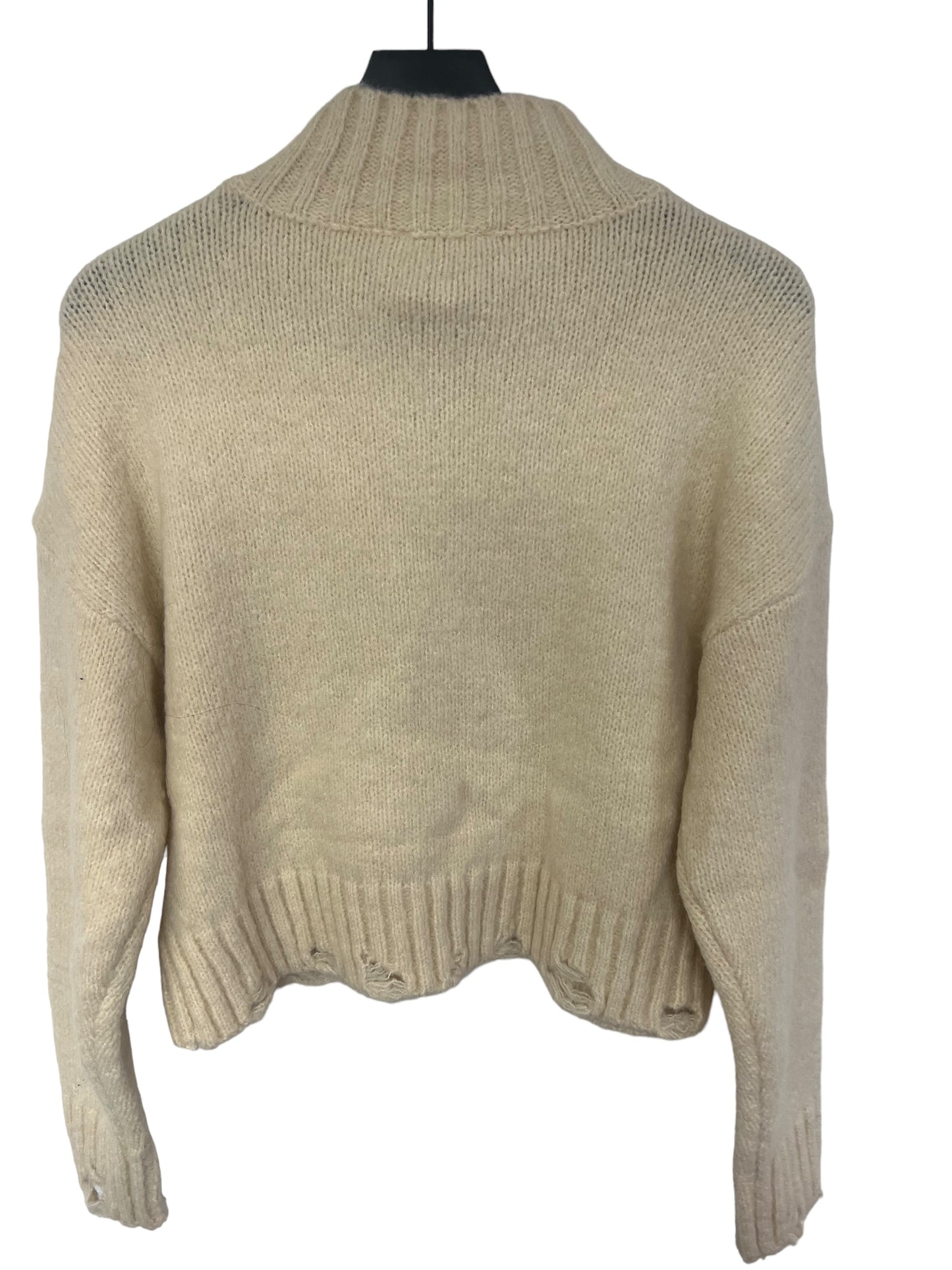 Sweater By Clothes Mentor In Cream, Size: S