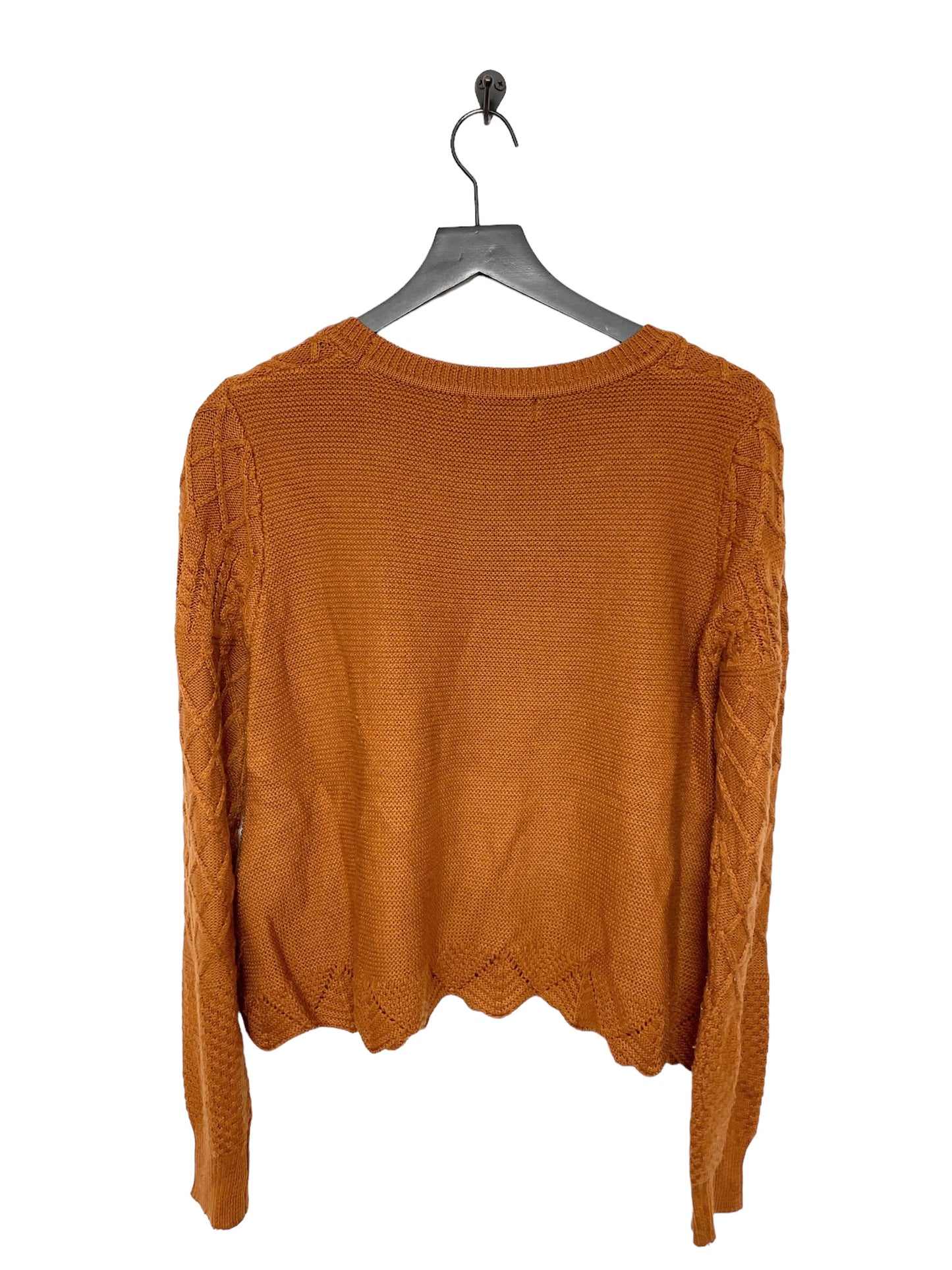 Orange Sweater Clothes Mentor, Size M