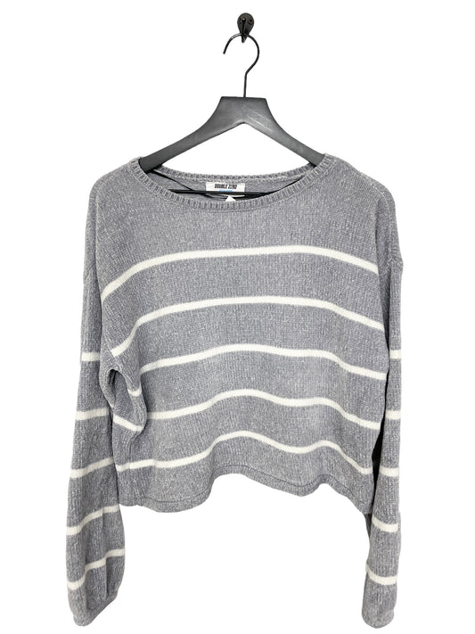 Grey & White Sweater Double Zero, Size M