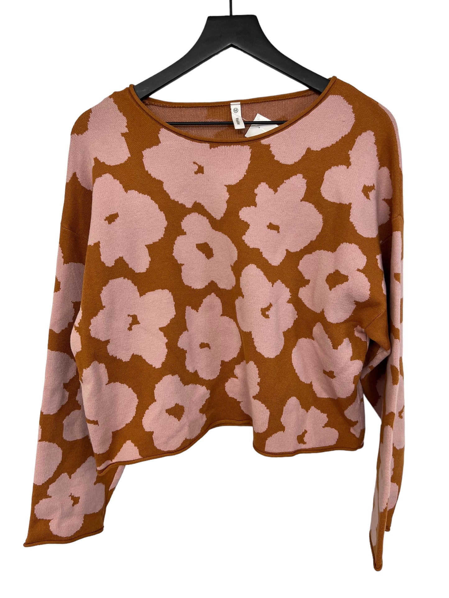 Sweater By Wishlist In Floral Print, Size: M