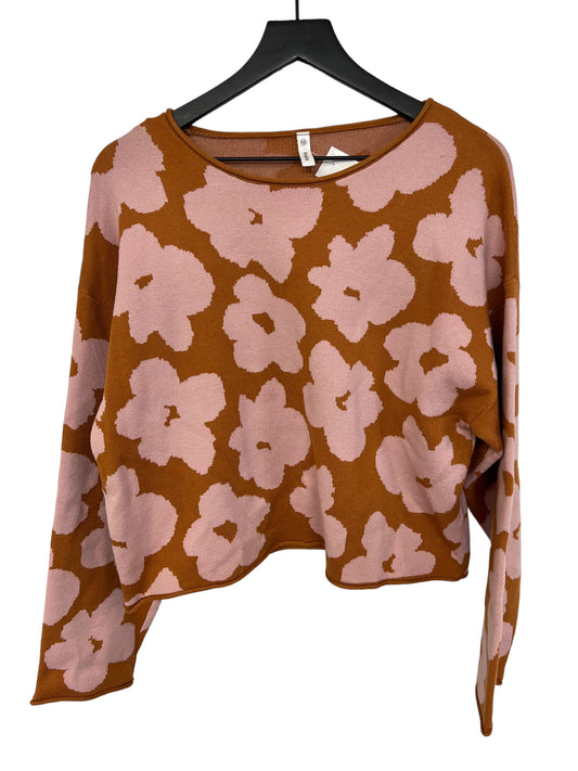 Sweater By Wishlist In Floral Print, Size: M