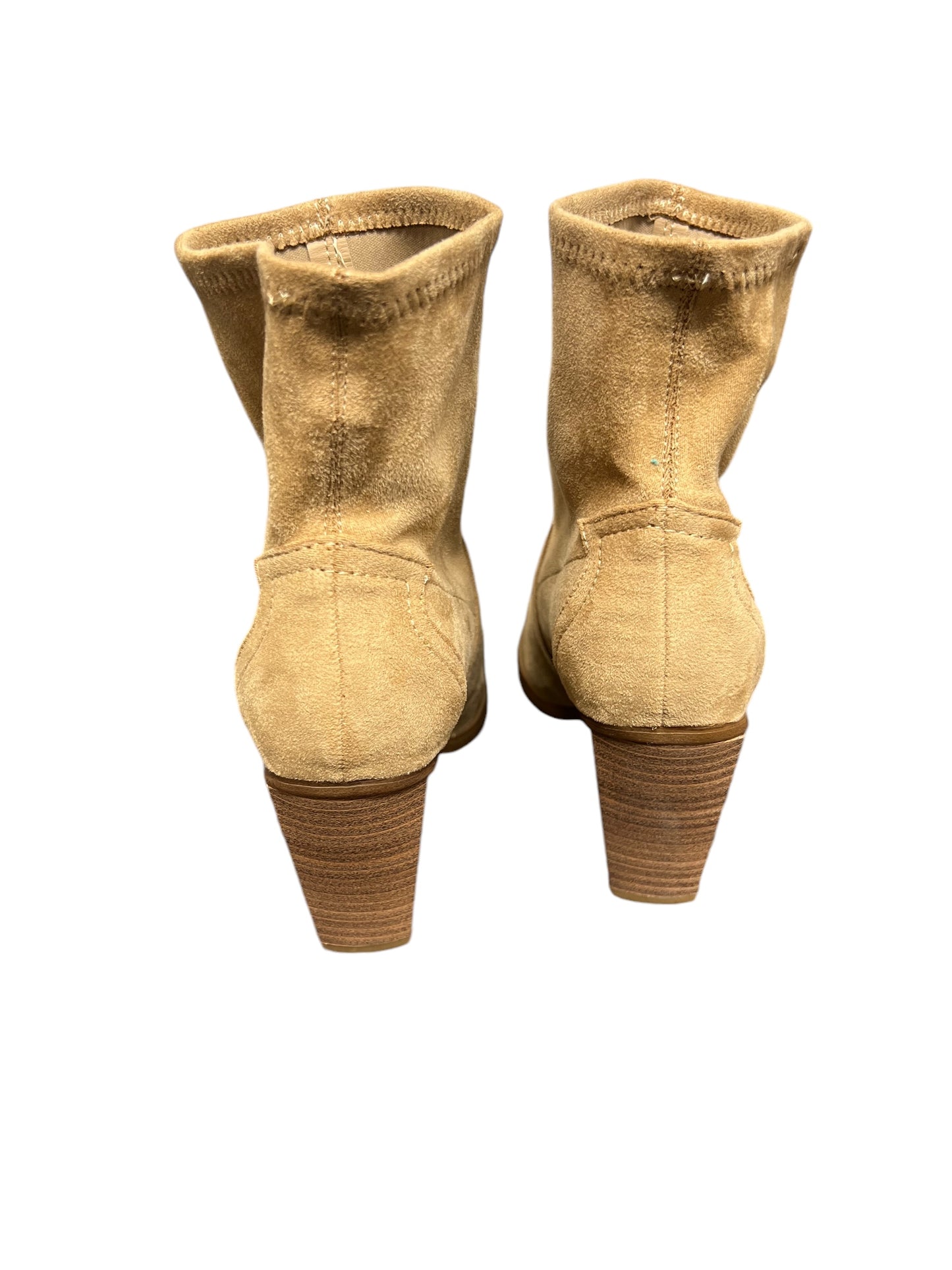 Boots Ankle Heels By Mia In Beige, Size: 6.5