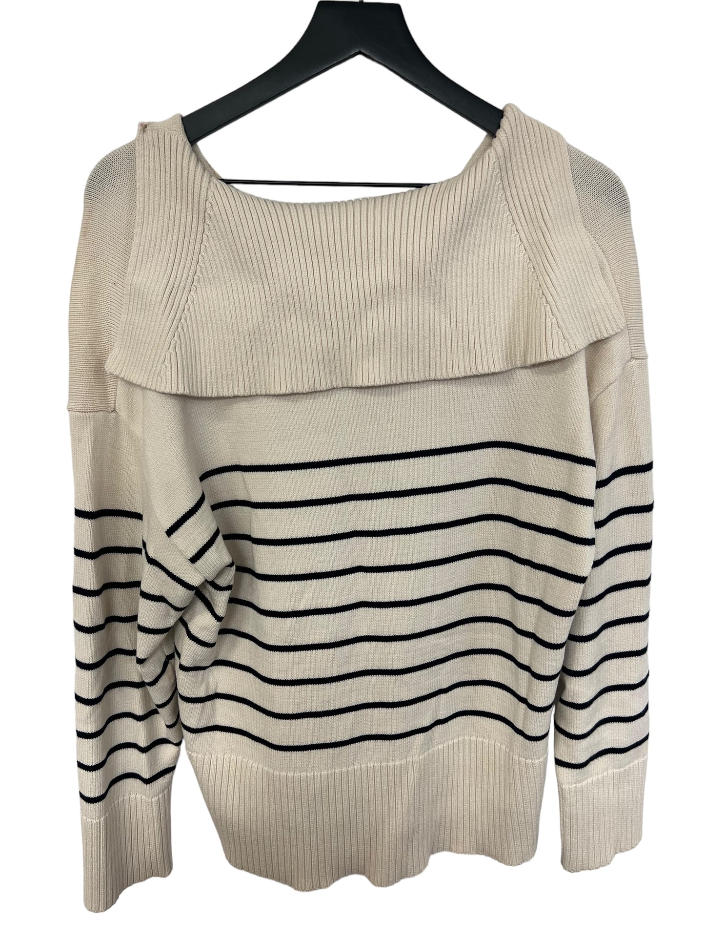 Sweater By Zara In Black & Cream, Size: M