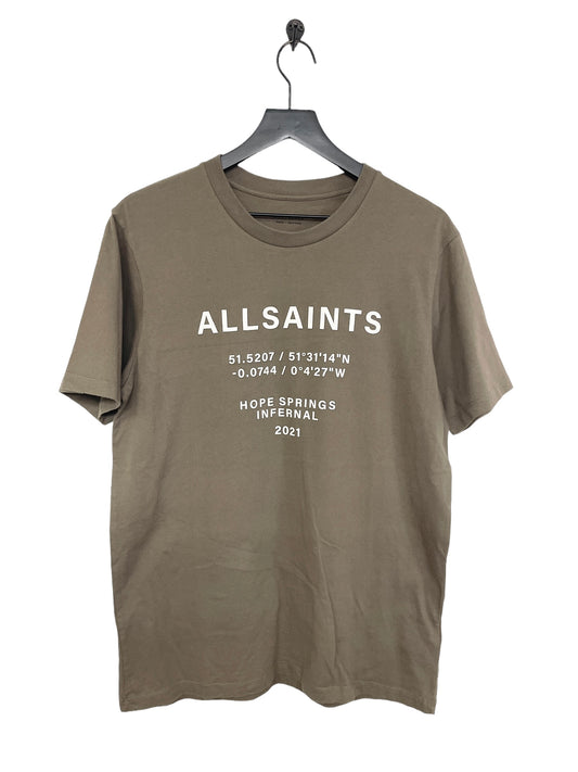 Top Short Sleeve By All Saints In Green, Size: M