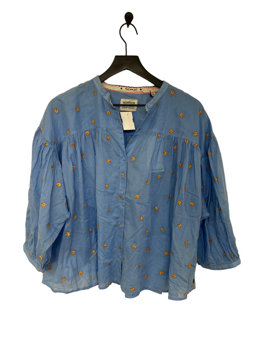 Top Short Sleeve By Scotch & Soda In Blue, Size: Xl