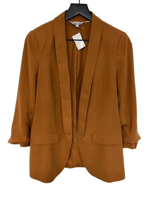 Blazer By Clothes Mentor In Brown, Size: S