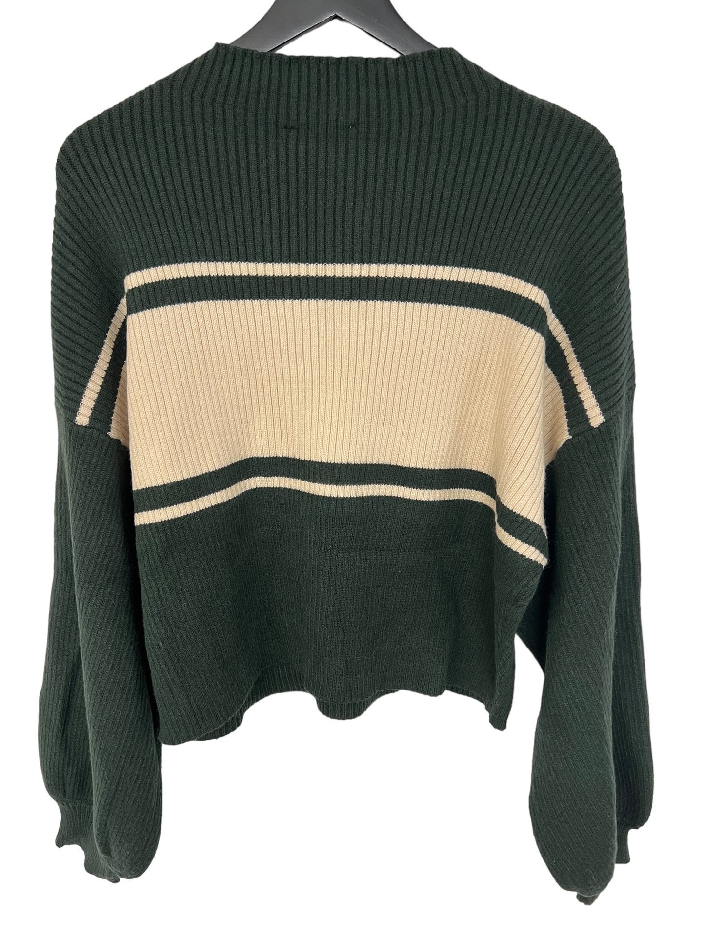 Sweater By Gilli In Cream & Green, Size: M