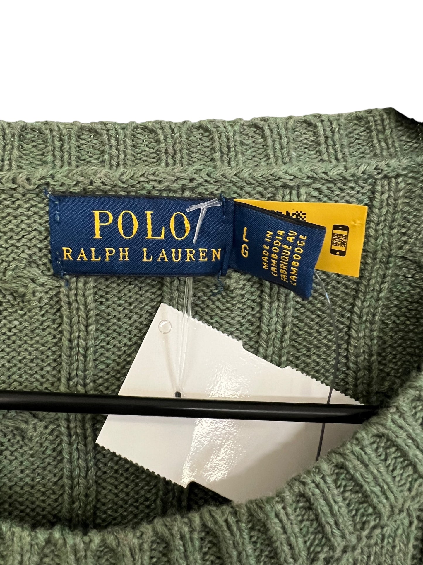 Sweater By Polo Ralph Lauren In Green, Size: L