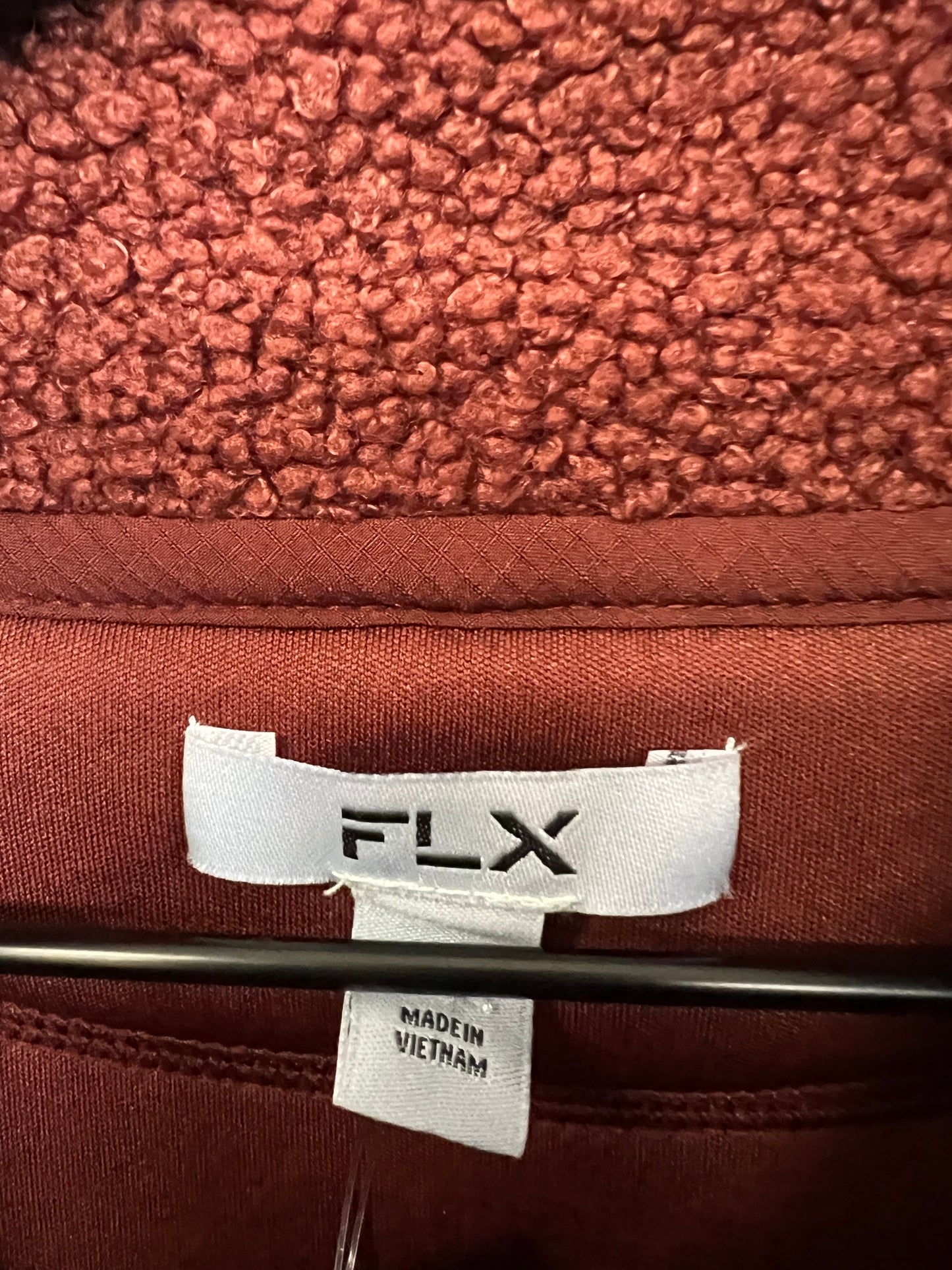 Jacket Faux Fur & Sherpa By Flx In Red, Size: 3x