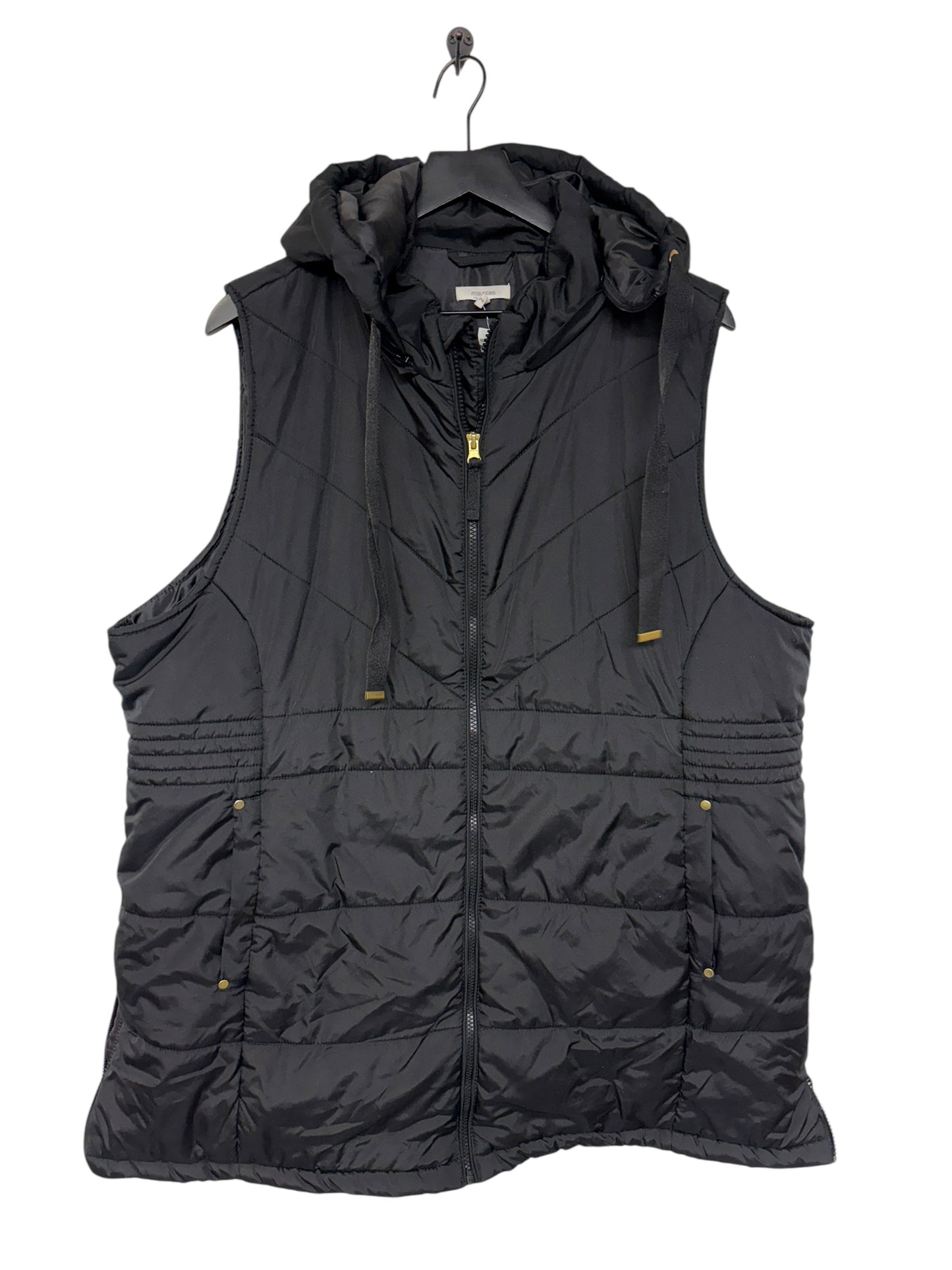 Vest Puffer & Quilted By Maurices In Black, Size: 2x