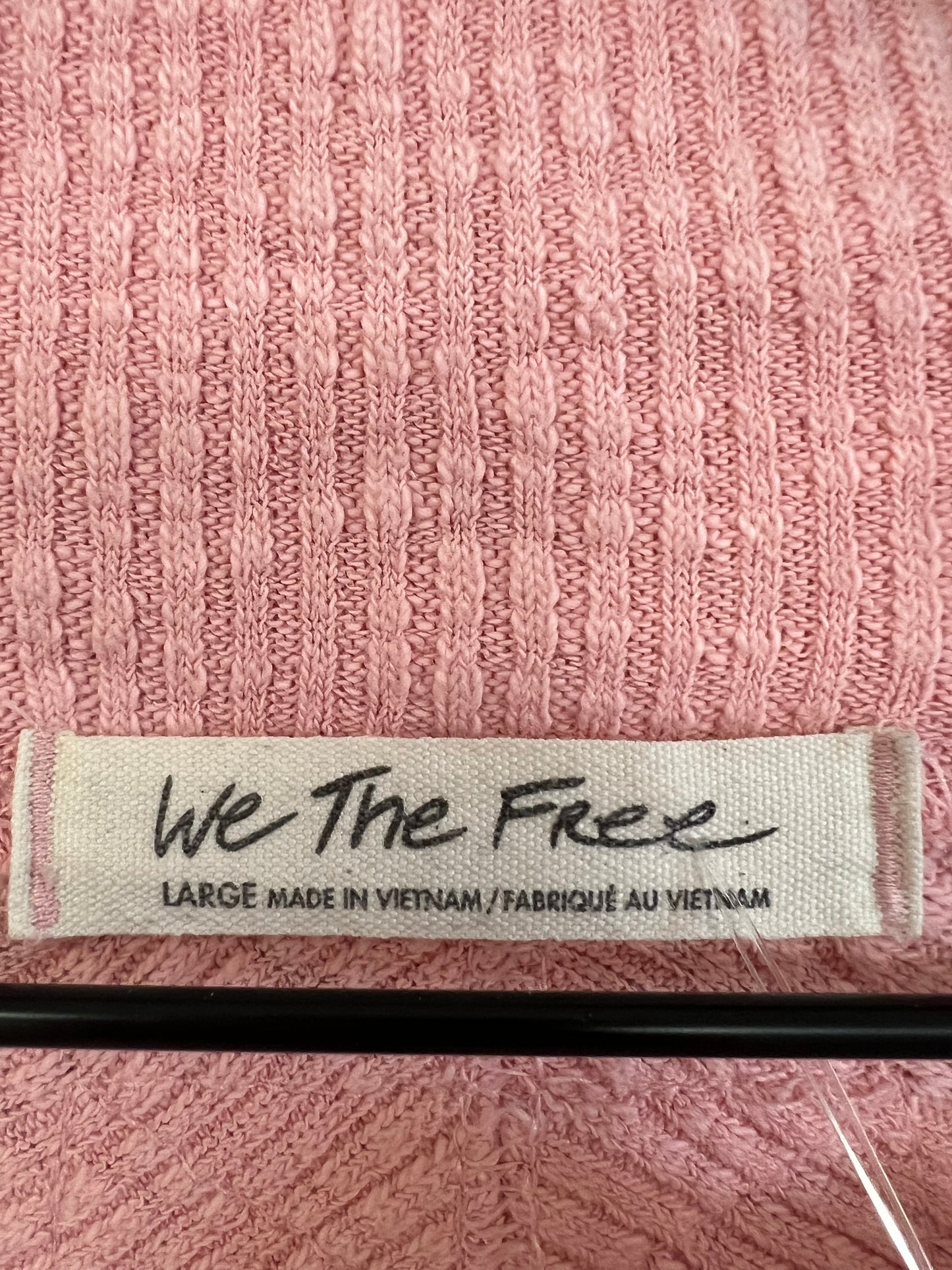 Top Long Sleeve By We The Free In Pink, Size: L