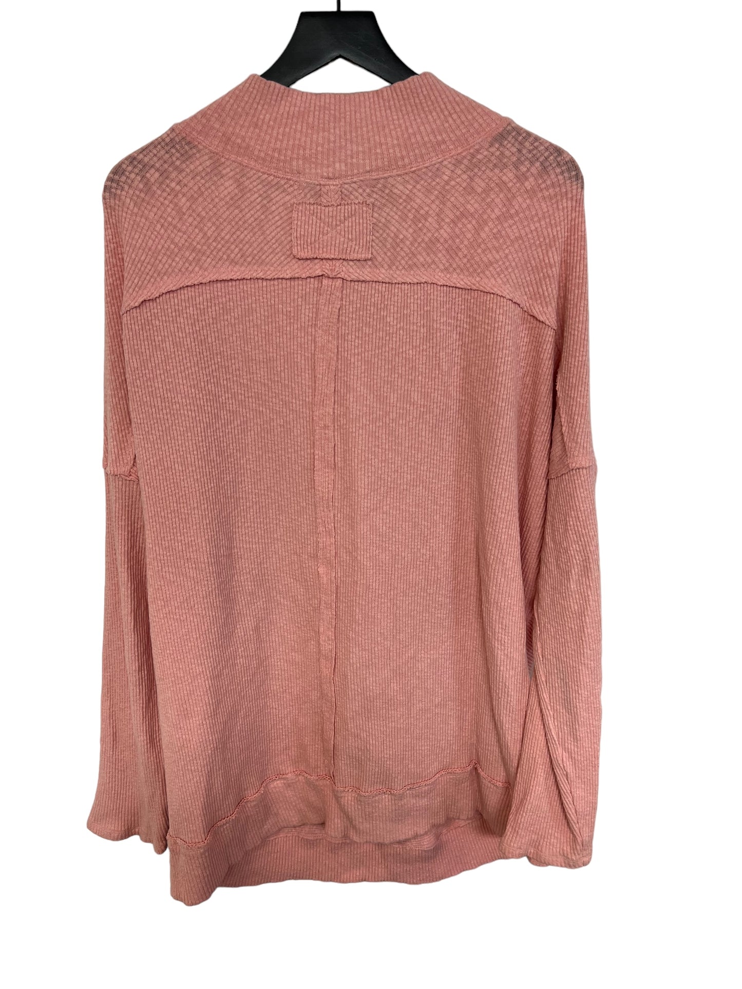 Top Long Sleeve By We The Free In Pink, Size: L