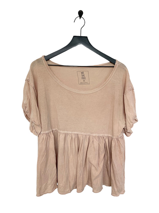 Top Short Sleeve By We The Free In Peach, Size: M