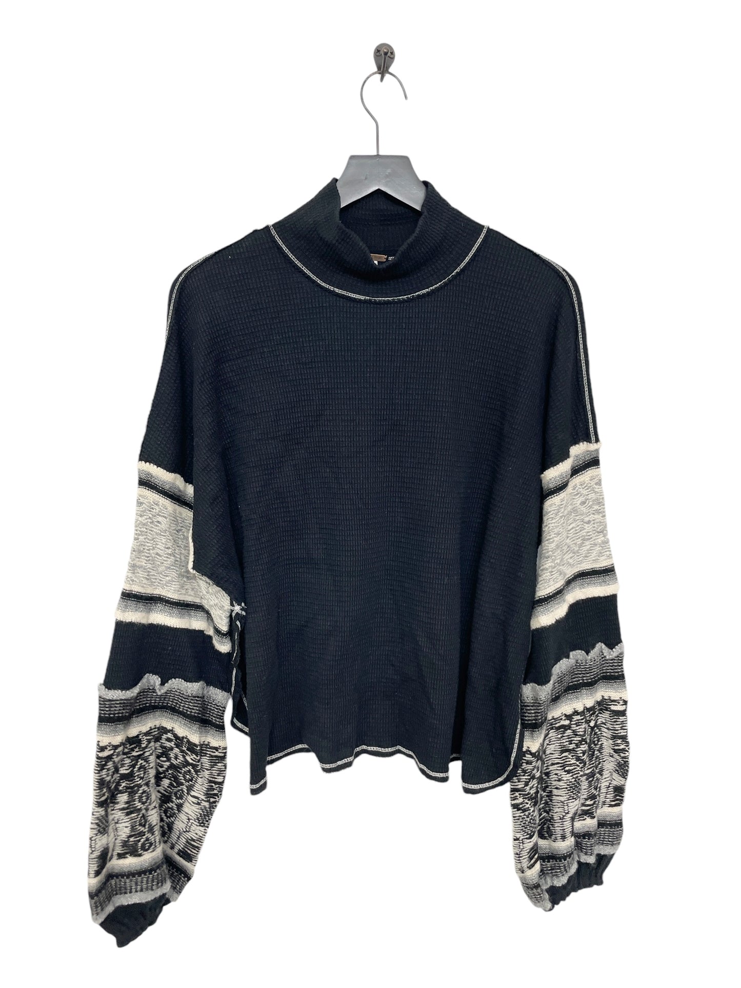 Top Long Sleeve By Free People In Black, Size: L