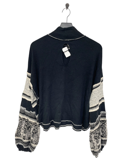 Top Long Sleeve By Free People In Black, Size: L