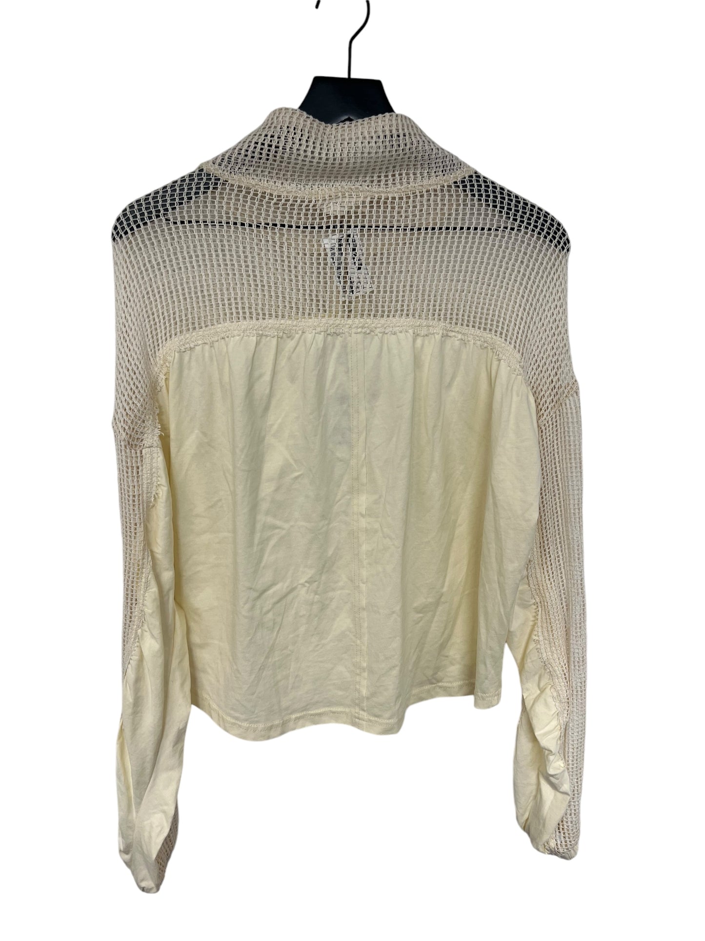 Top Long Sleeve By Cmc In Cream, Size: S