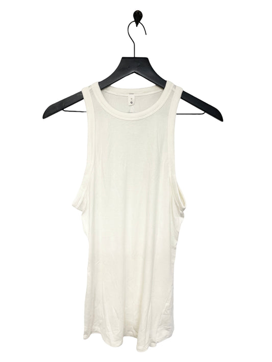 Athletic Tank Top By Lululemon In White, Size: 10