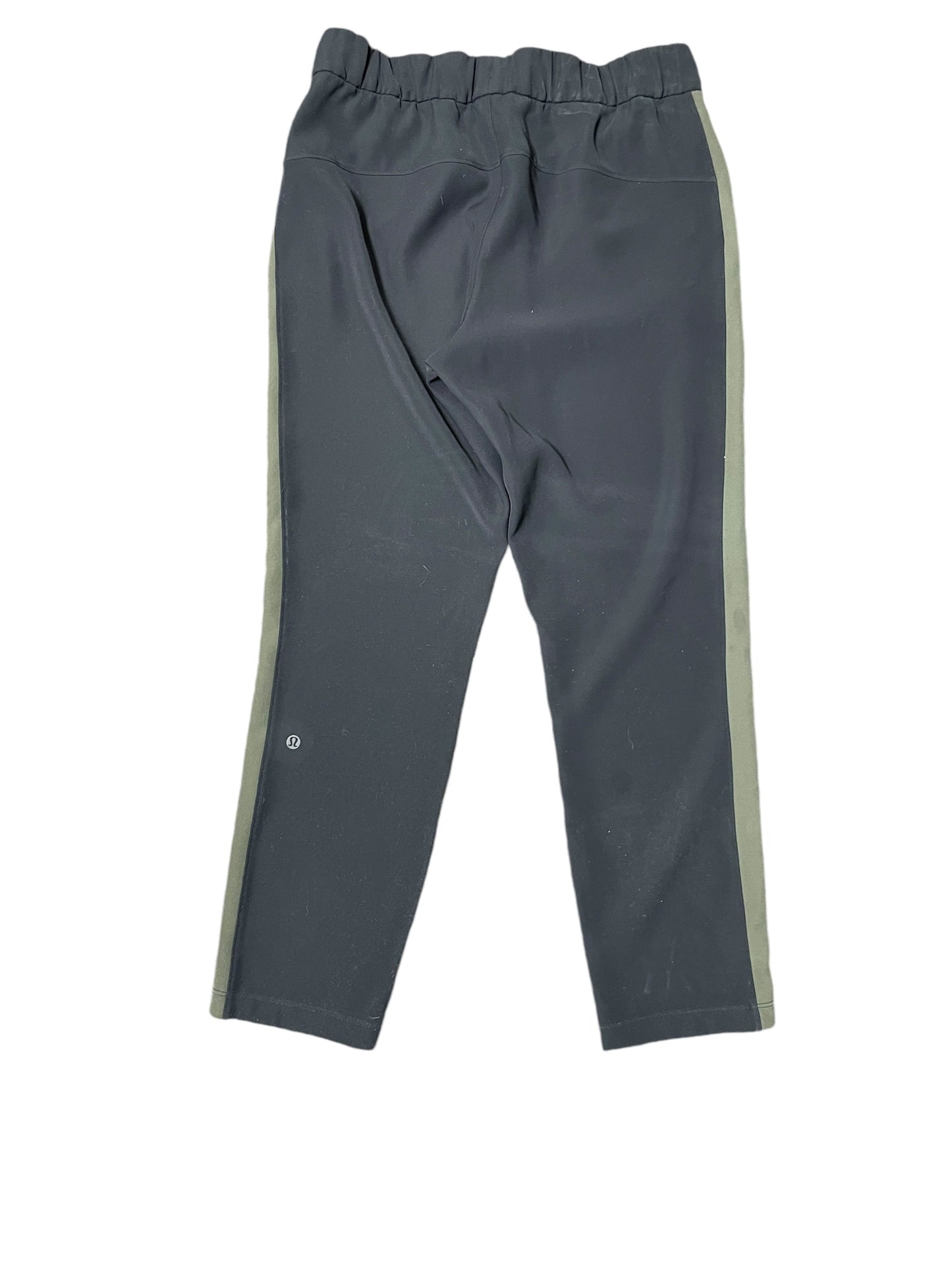 Athletic Pants By Lululemon In Black & Green, Size: 6