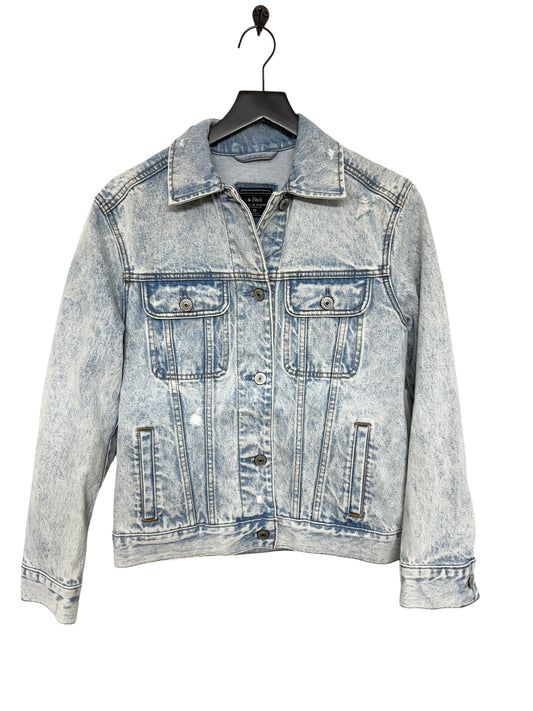 Jacket Denim By Abercrombie And Fitch In Blue Denim, Size: Xs