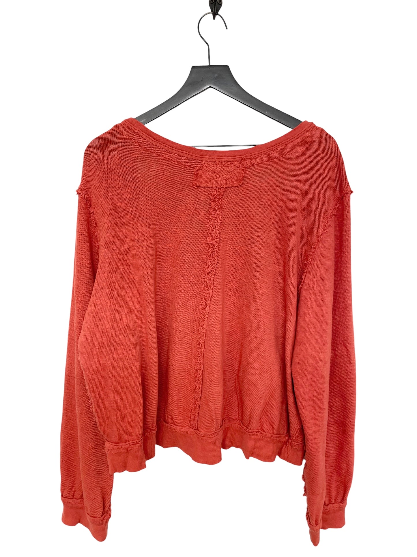 Top Long Sleeve By We The Free In Orange, Size: L