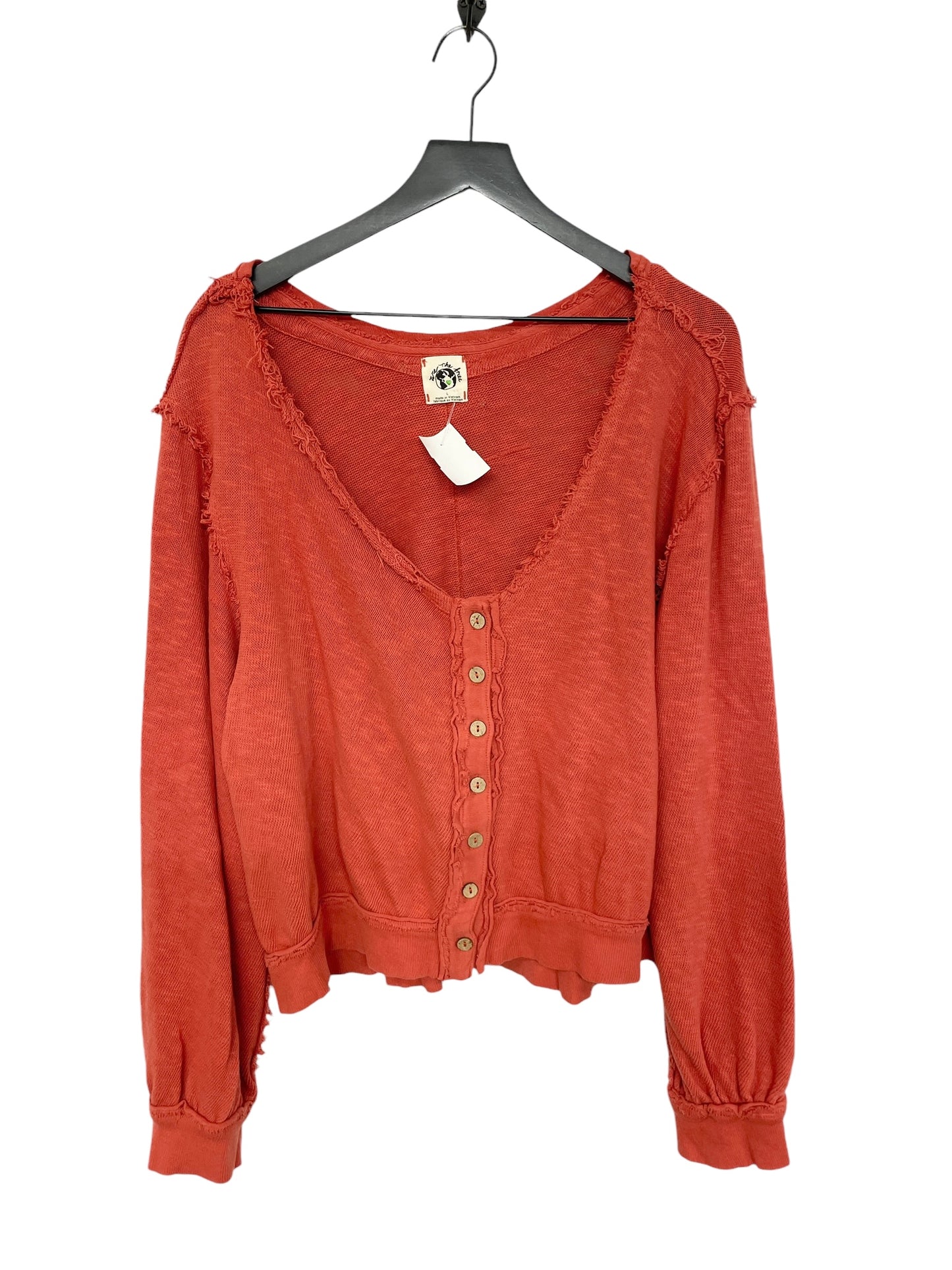 Top Long Sleeve By We The Free In Orange, Size: L