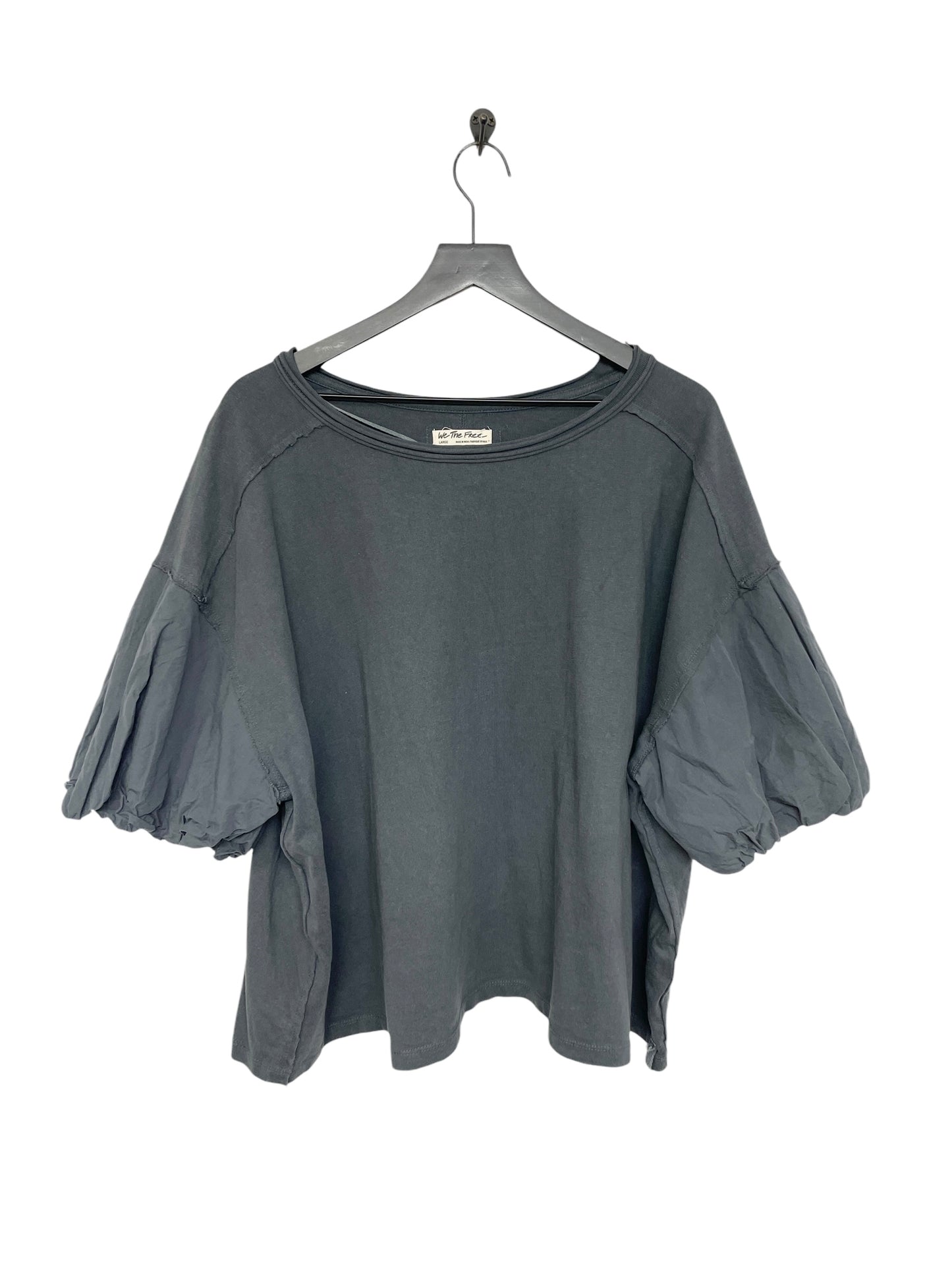 Top Short Sleeve By We The Free In Grey, Size: L