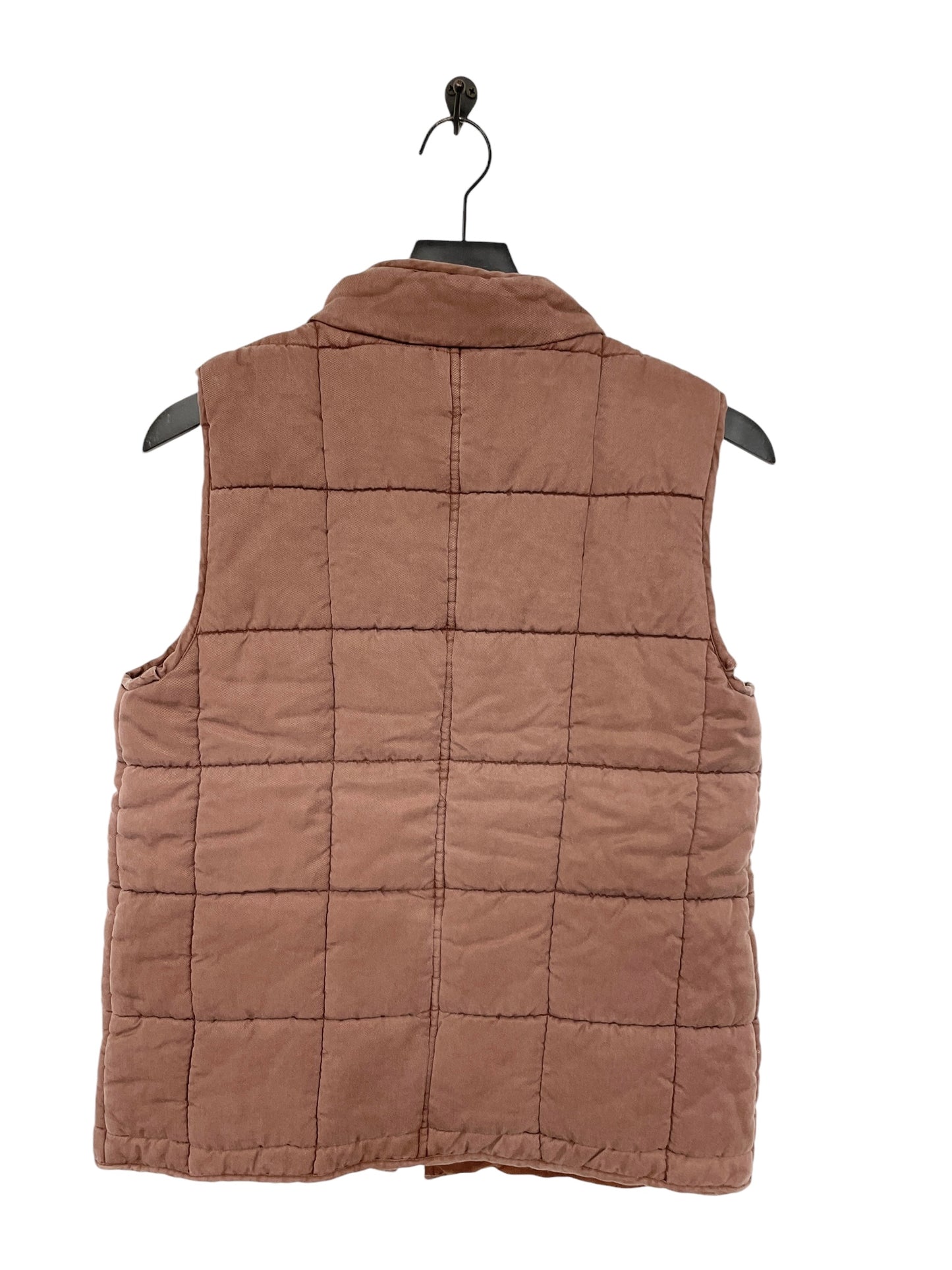 Vest Puffer & Quilted By Bke In Brown, Size: M