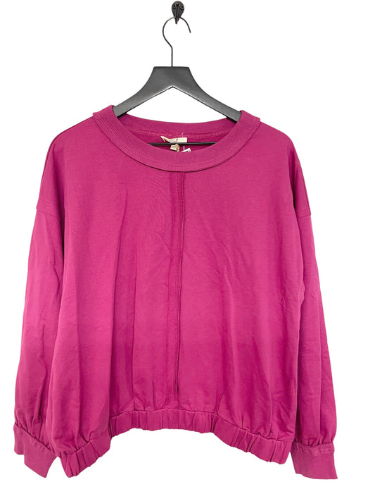 Sweatshirt Crewneck By Easel In Pink, Size: M