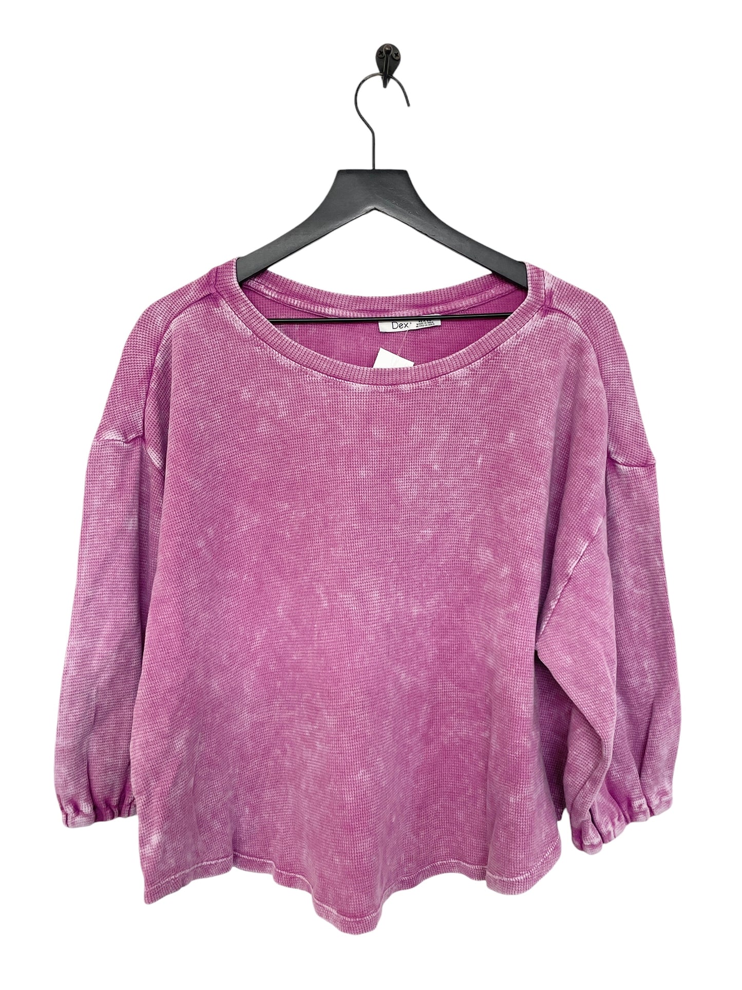 Top Long Sleeve By Dex In Pink, Size: Xl