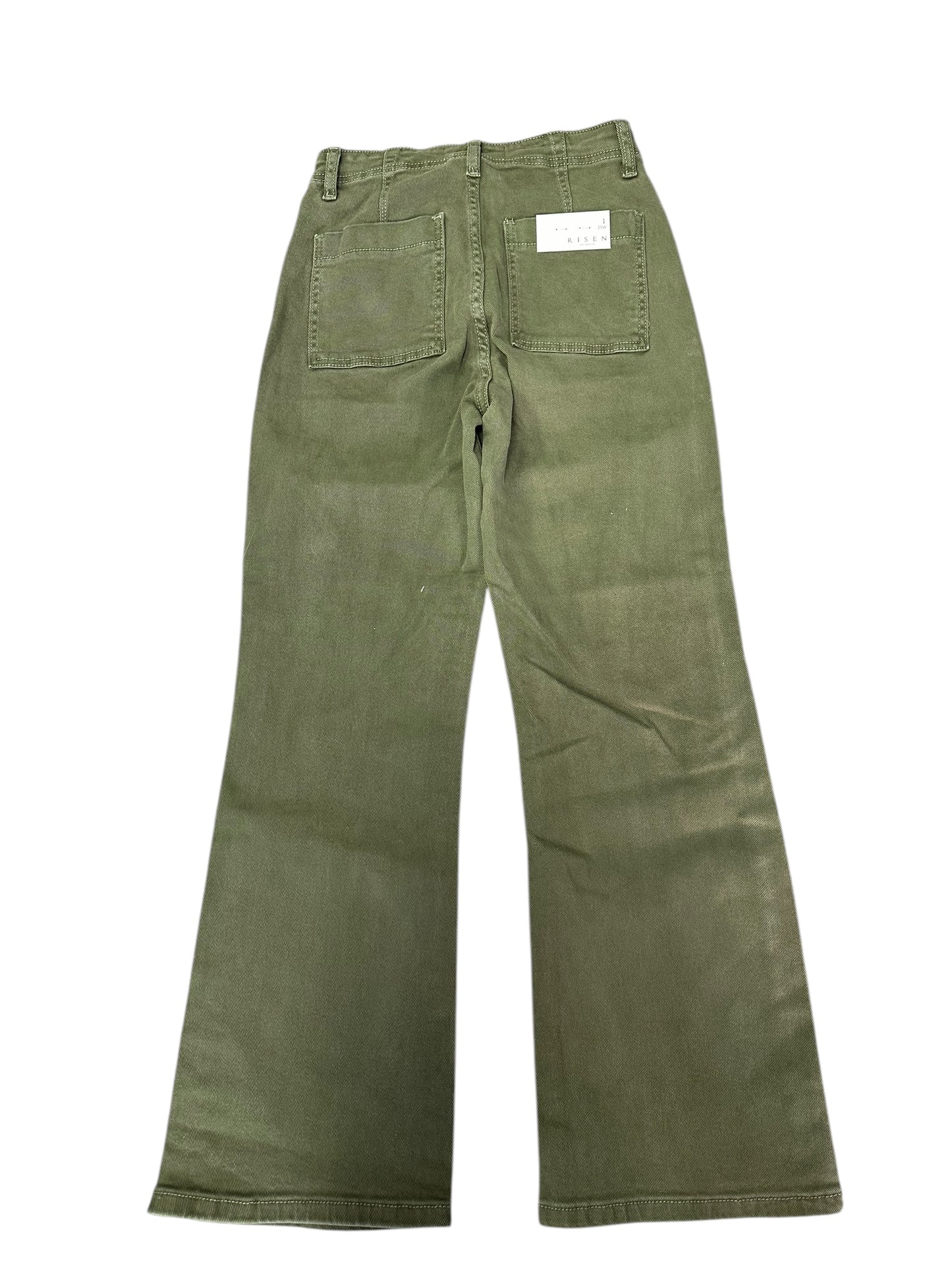 Jeans Boot Cut By Risen In Green Denim, Size: 2