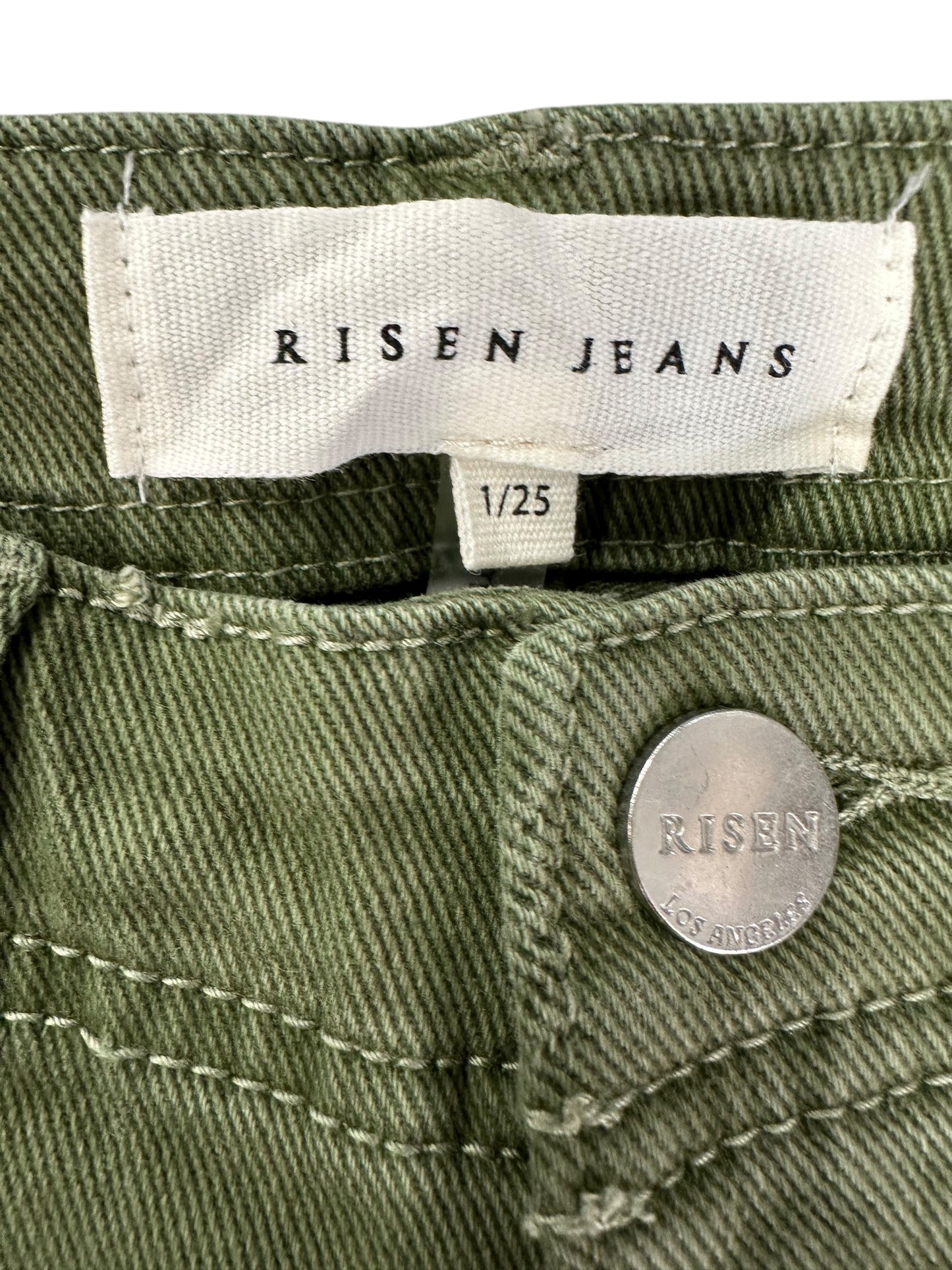 Jeans Boot Cut By Risen In Green Denim, Size: 2