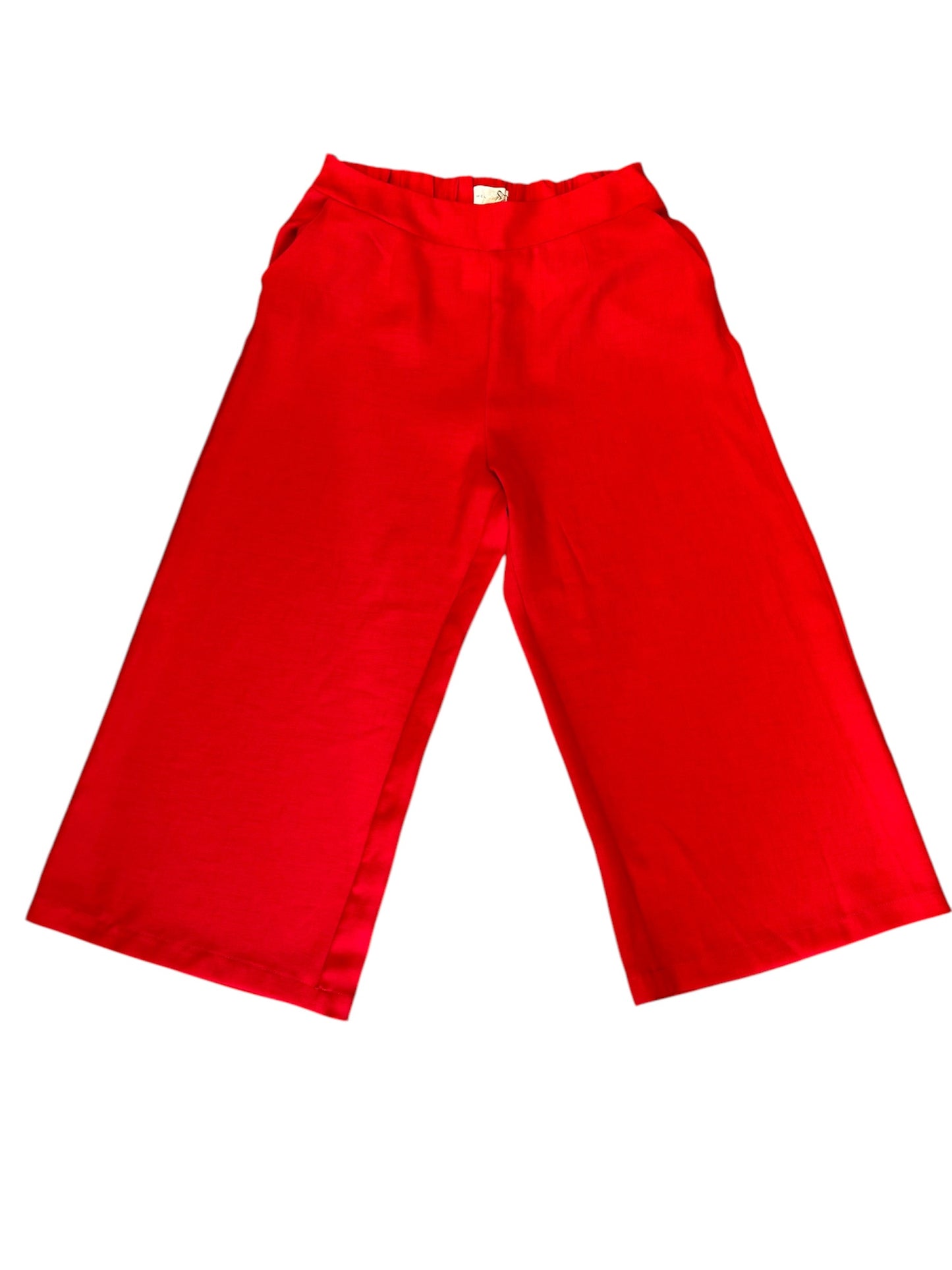 Pants Cropped By Melloday In Red, Size: M