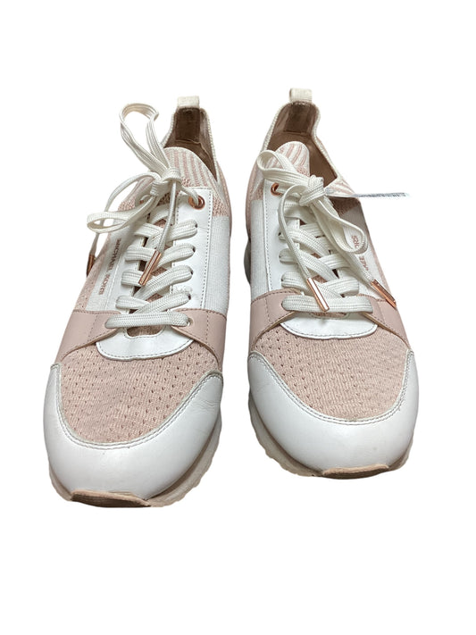 Shoes Sneakers By Michael By Michael Kors In Pink & White, Size: 9.5