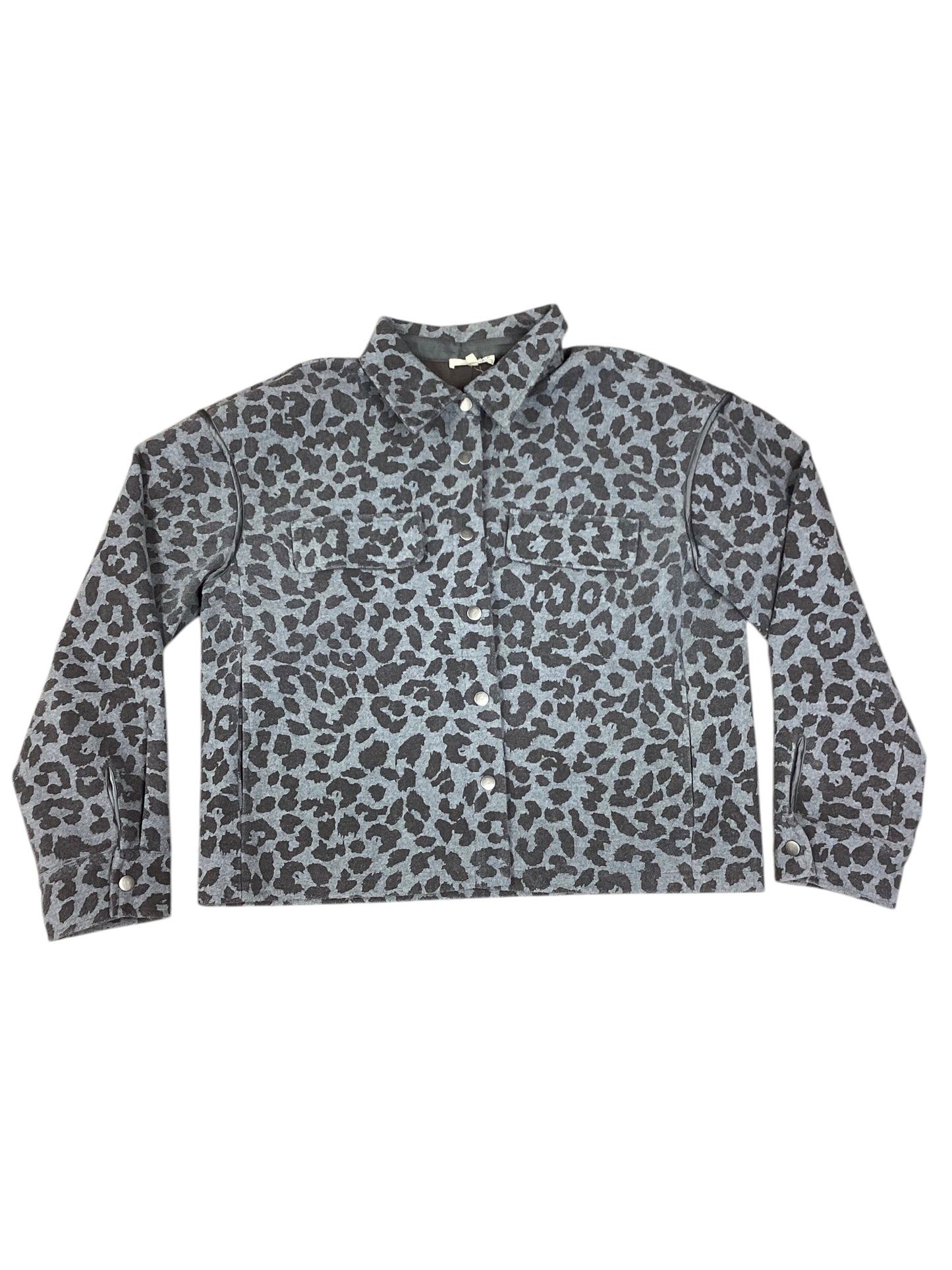 Jacket Other By Mystree In Leopard Print, Size: L