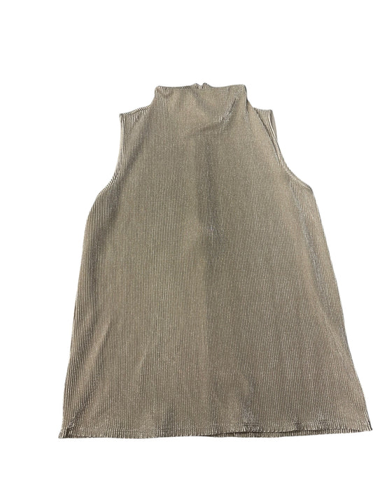 Top Sleeveless By Ann Taylor In Gold, Size: M