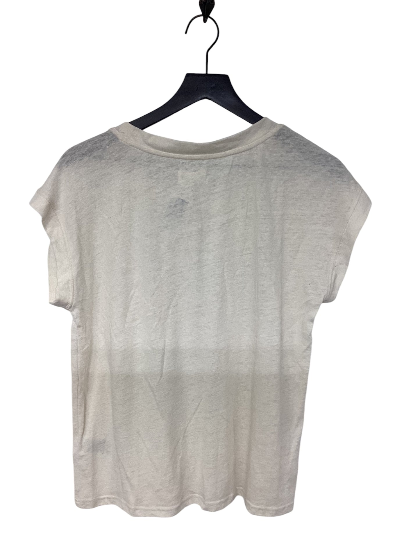 Top Short Sleeve By Thread And Supply In Ivory, Size: M