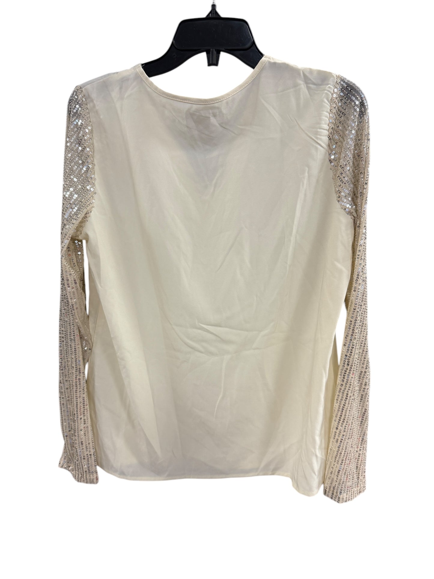 Top Long Sleeve By Cmf In Gold, Size: L