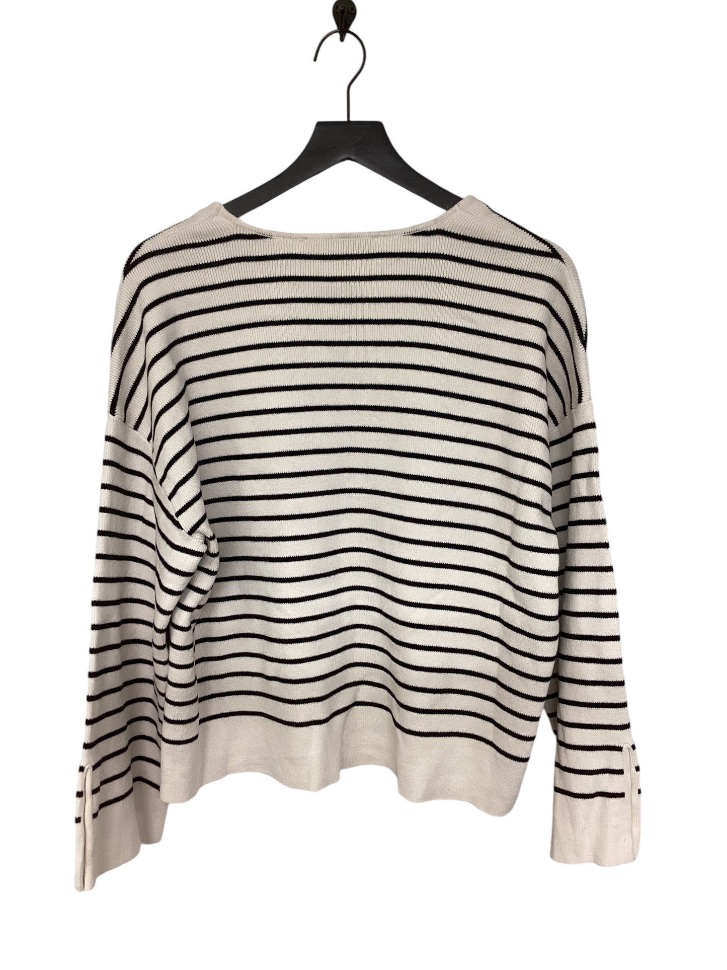 Sweater By Loft In Striped Pattern, Size: L