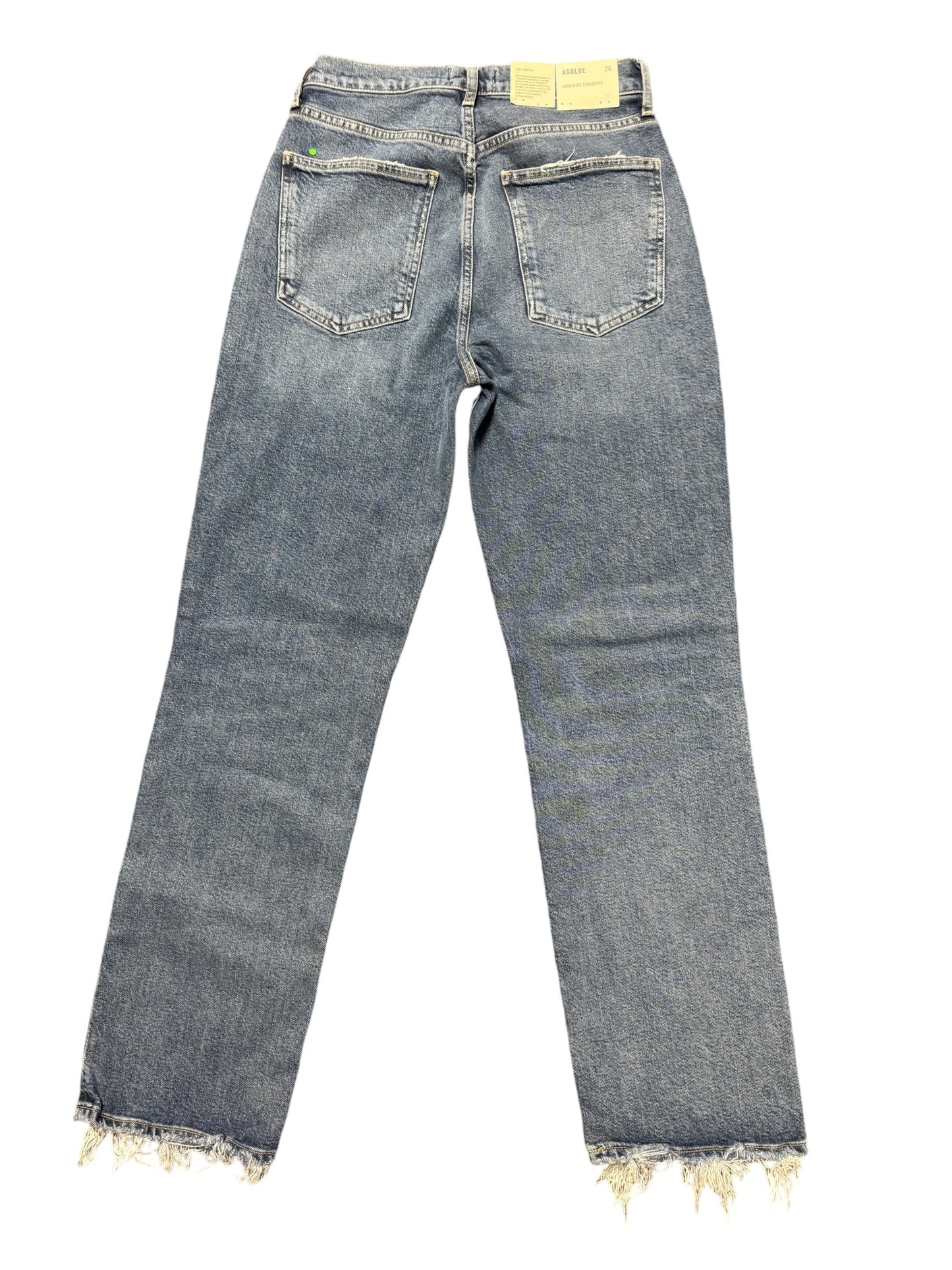 Jeans Straight By Agolde In Blue Denim, Size: 2