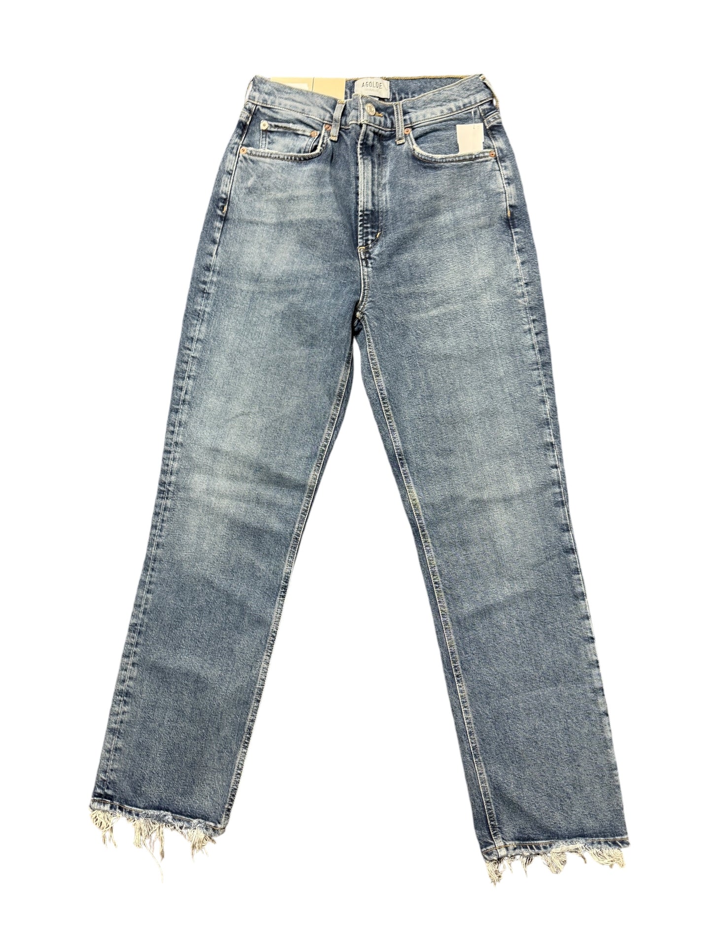 Jeans Straight By Agolde In Blue Denim, Size: 2