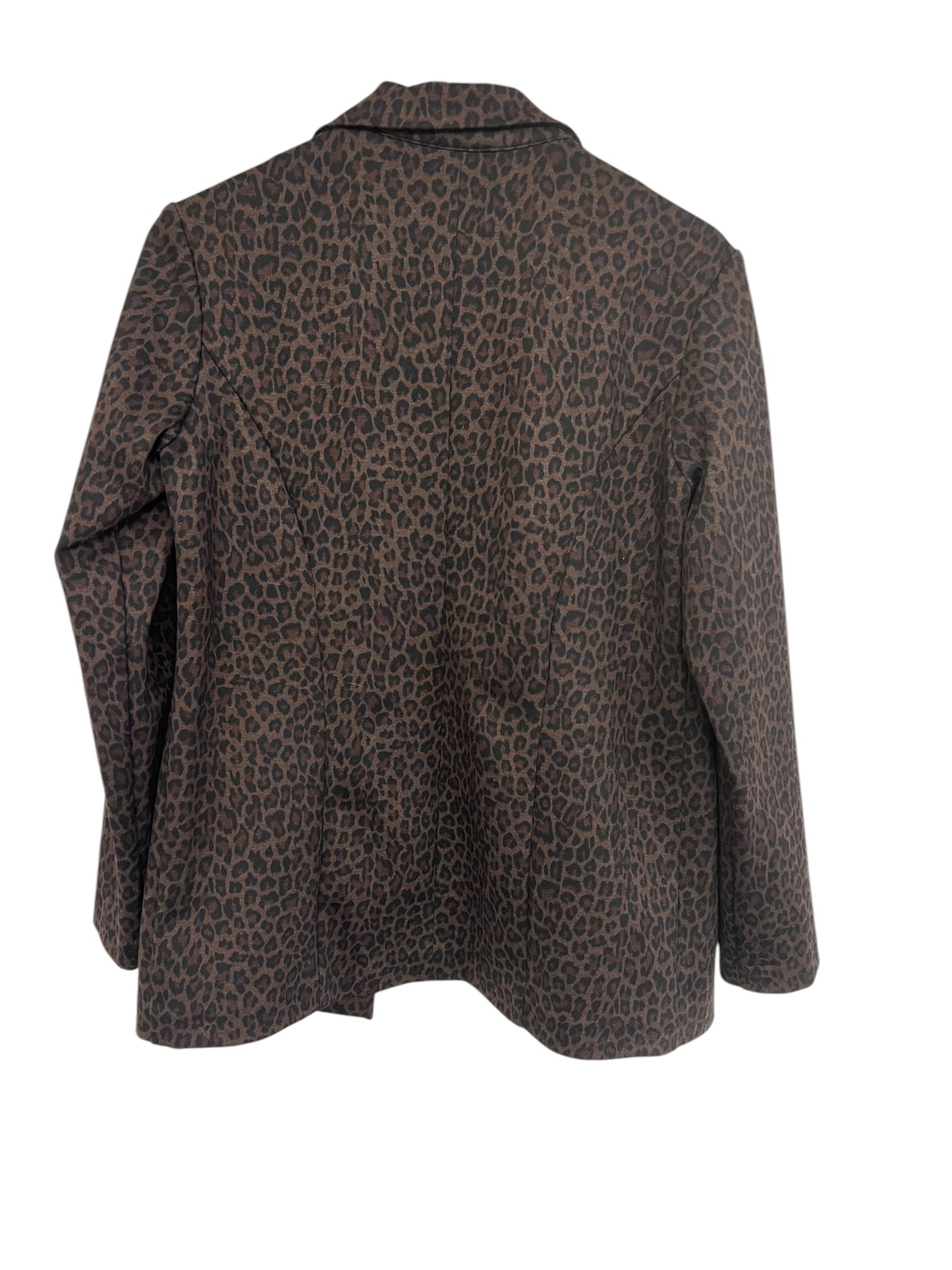 Blazer By Liverpool In Leopard Print, Size: S