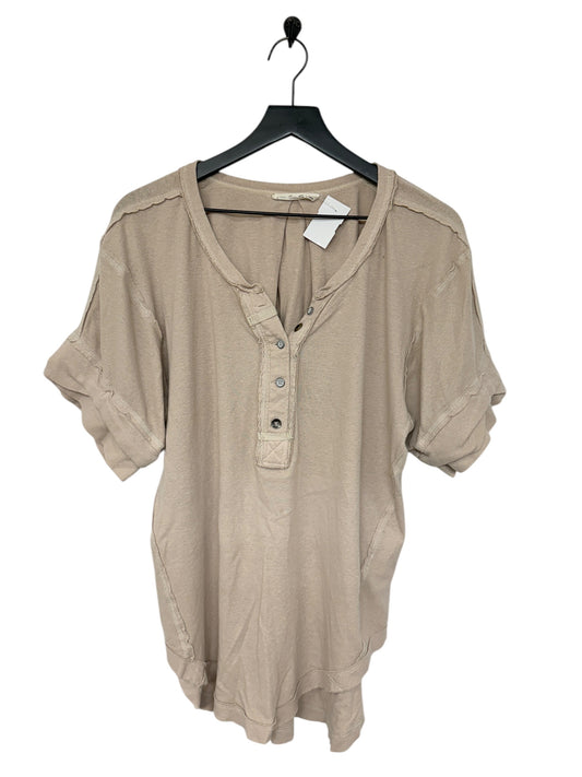 Top Short Sleeve By We The Free In Tan, Size: M